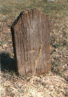 Wooden Grave Marker