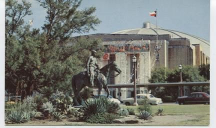 Will Rogers Statue and Memorial Coliseum.