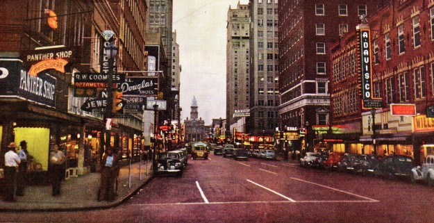 Downtown Fort worth in Oct. 1948.